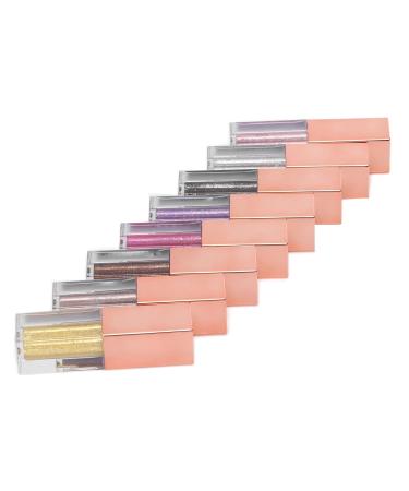 8 Colors Glitter Fluid Eyeshadow Set - Waterproof High-Pigmented Metallic Shimmer Makeup for Stunning Smokey Eyes - Buy Online on GoSupps.com