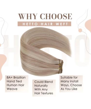 Buy Hetto Tressen Extensions - Real Remy Hair #18/613 Ash Blonde Highlights - 45cm 100g Brawl Extensions - Buy Online on GoSupps.com