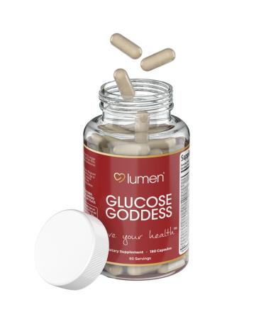 Lumen Naturals Gluco Goddess for Women with Cinnamon Banaba L-Taurine & Bitter Melon Extract 180 Capsules 60 Servings Non-GMO Vegan & Gluten-Free