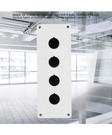 Niady BX4 22mm Waterproof Push Button Switch Control Box - Four Holes Protection Housing (White) - International Shipping Available - Buy Online on GoSupps.com