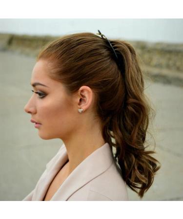 Youme Banana Hair Clip Set for Thick Fine Curly Hair - Vintage Clincher Combs Tool Accessories for Women & Girls - Black+Brown - Buy Online on GoSupps.com