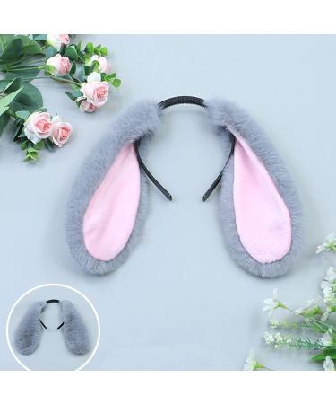 Bunny Ear Headband Creative Plush Long Rabbit Ears Hair Hoop Cute Lop-eared Headband Hair Accessories Hairband for Daily Wear CL - Buy Online on GoSupps.com