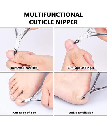 Cuticle Nippers Nail Scissors Clipper Cuticle Remover Professional Nail Clippers Cuticle Cutter for Removing Off Skin Barbs on Fingers and Toes - Buy Online on GoSupps.com