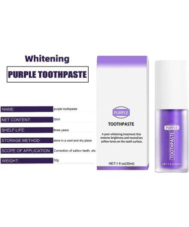 Sensitive Teeth Whitening Toothpaste Purple Formula for Gentle Cleaning, Reduce Yellow Stains, and Protect Tooth Enamel and Gums - Buy Online on GoSupps.com