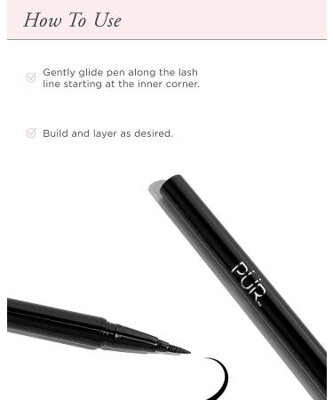 R MINERALS On Point Waterproof Liquid Eyeliner Pen - .02 fl. oz. | Long-Lasting Precision Eyeliner - Buy Online on GoSupps.com
