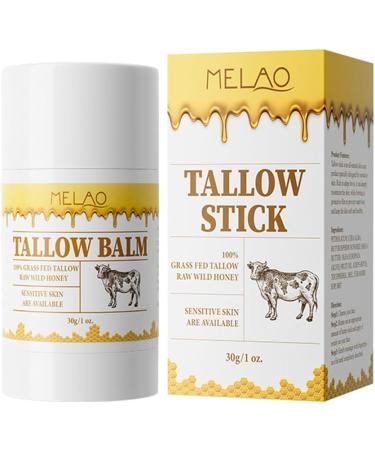 HOPHAT Beef Tallow Balm Stick Beef Tallow for Skin Grass Fed Tallow & Honey Balm Stick Moisturizing Skin Care Cream for Dry Skin - Buy Online on GoSupps.com