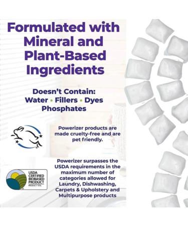 Powerizer Dishwasher Cleaner - 12 Eco-Friendly Pods | Removes Grease Stains & Odors | Compatible with All Dishwashers for Sparkling Clean Dishes - Buy Online on GoSupps.com