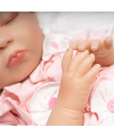 Paradise Galleries Realistic Baby Doll - 53.3 cm Sleeping Girl with Magnetic Pacifier & 8-Part Gift Set | Soft Vinyl Collectible - Buy Online on GoSupps.com