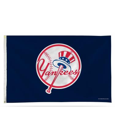 Rico FGB4730 Ny Yankees Top Hat Banner Flag (3X5), Multi