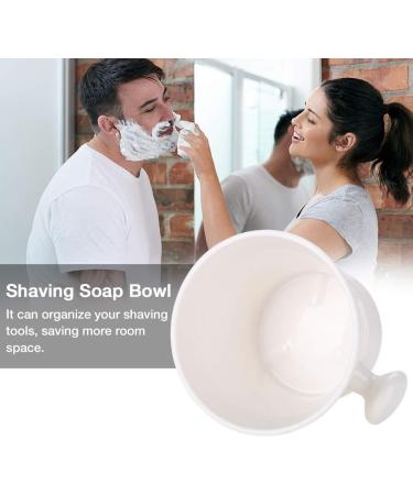 Plastic Shaving Soap Bowl - Foam Cream Mug for Men - White Shaving Bowl - Buy Online on GoSupps.com