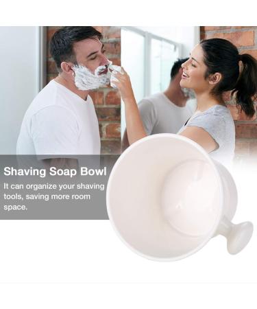 Buy White Plastic Shaving Bowl for Men | Ideal Foam Cream Soap Bowl - International Shipping Available - Buy Online on GoSupps.com