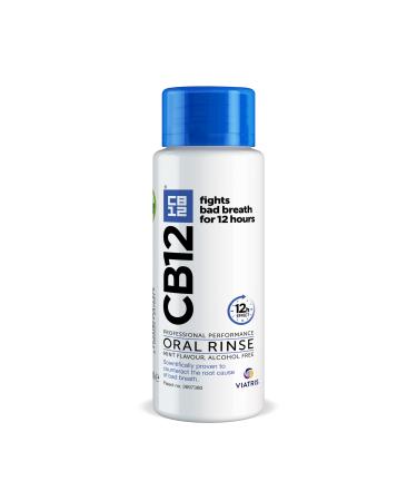 CB12 Mint Menthol Mouthwash Enamel Strengthening Pleasant Breath For 12 Hours 250 ml