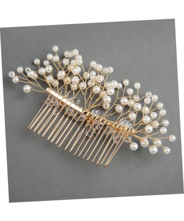DOITOOL Bridal Hair Comb Metal Hair Clips Crystal Hair Comb Gold Flower Hair Comb Side Hair Combs Wedding Bridal Hair Accessory Wedding Hair Clips Bride Accessories Rhinestones - Buy Online on GoSupps.com