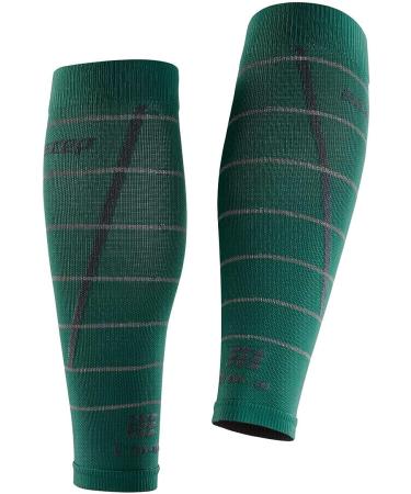 CEP Reflective Green Calf Sleeves - Women II | High Visibility Compression Gear - Buy Online on GoSupps.com