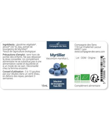 Myrtiller BIO - 30mL - (Vaccinium Myrtillus) Mac rat concentr de bourgeons frais 30 ml (Lot de 1) - Buy Online on GoSupps.com