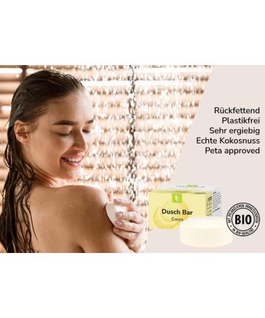  GREENDOOR GREENDOOR Dusch Bar Cocos Shower Gel 75 g with Organic Coconut Extract Skin-Friendly Naturally Free of Palm Oil Plastic Sulphate Animal Experimentation  - Buy Online on GoSupps.com