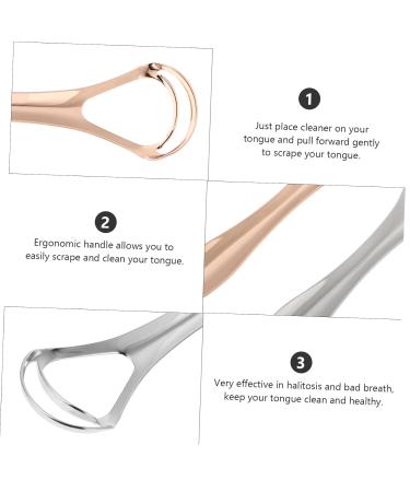 FRCOLOR 12 Pcs Tongue Brush Set - Stainless Steel Tongue Cleaner & Household Oral Hygiene | Assorted Colors - Buy Online on GoSupps.com