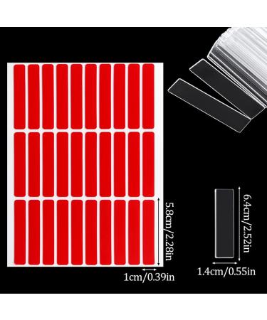 100 PCS Transparent Nail Holder with 120 PCS Double Side Tape - Acrylic Display Stand for Nail Salon & Home Office - Buy Online on GoSupps.com