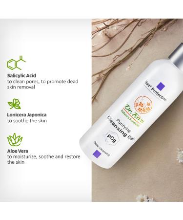 DR. RIVA NATURE Purifying Cleansing Gel | Skin Rejuvenating Face Wash - Reduces Redness Deep Cleanser Non-Drying 150ml - All Skin Types - Buy Online on GoSupps.com