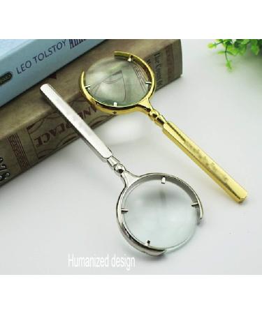 Handheld Glass 10x Lens - 10 LED Lights - Portable Glass Suitable for The Elderly Low Vision Reading Books Pages Magazines Newspapers and Maps HD Glass (Color : Parent) Good Times - Buy Online on GoSupps.com