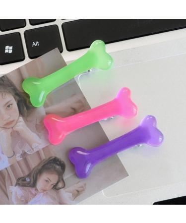 AJTUTUS Cartoon Bone Hair Clips Acrylic Dog Bone Hair Clips Brooch Hair Clamps Barrettes for Girls Women Halloween Costume - Buy Online on GoSupps.com