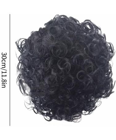 Spin for Hair African Short Curly Hair Women's Fashion European And American Puffy Black Small Curly Wig Set Perfect 7 Natural Curly One Size Black - Buy Online on GoSupps.com