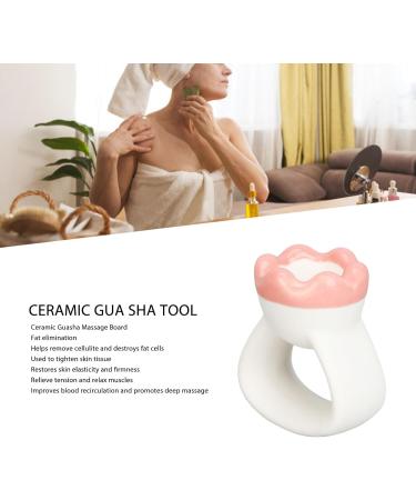 Ceramic Gua Sha Massage Board | Portable Facial & Body Massager for Face Neck Legs & Arms International Shipping Available - Buy Online on GoSupps.com