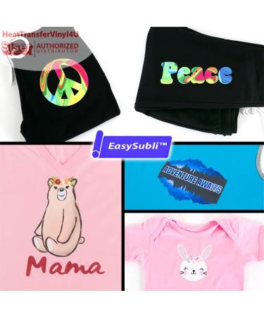 Siser EasySubli 8.4x11 Heat Transfer Vinyl Sheets (5 Pack) - Sublimation Printer Compatible HTV for T-Shirts & Accessories - CPSIA Certified - Buy Online on GoSupps.com