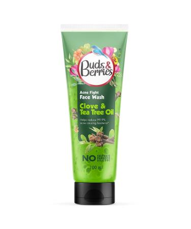 Clove & Tea Tree Oil Acne Face Wash | Blemish Control pH Balanced No Sulphate 100ml - Buy Online on GoSupps.com