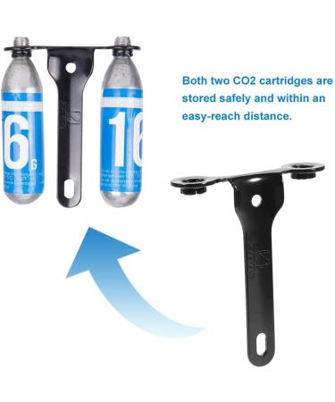 Bicycle CO2 Cartridge Holder Mount Cage - Black | Riding Accessories for Road and Mountain Bikes - Buy Online on GoSupps.com