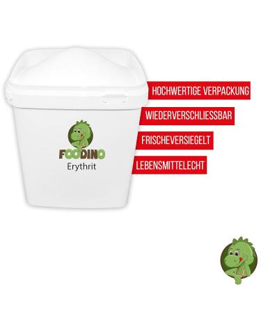 Erythritol Sugar Substitute - 2.5kg Calorie-Free Natural Sweetener | Foodino | Diabetic & Tooth-Friendly Alternative - Buy Online on GoSupps.com