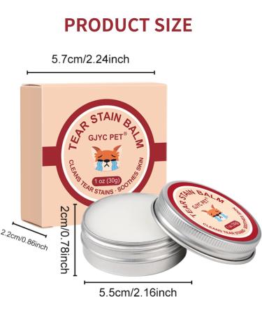 Ninnyi Tear Stain Remover for Dogs Eyes Gently Effective Pet Eye Care Cleaner Balm(30g) - Buy Online on GoSupps.com