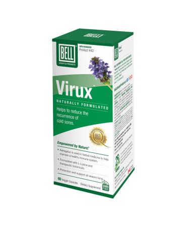 Bell Virux | A product that helps maintain a healthy immune system. Features L-Lysine astragalus and more. 60 count (Pack of 1)