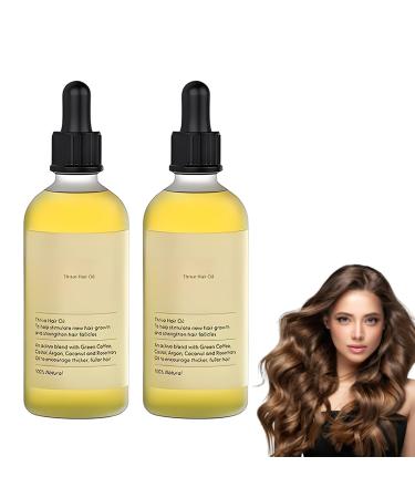 NHPY 2 pieces natural hair oil hair oil growth organic rosemary hair oil for dry damaged hair 60 ml