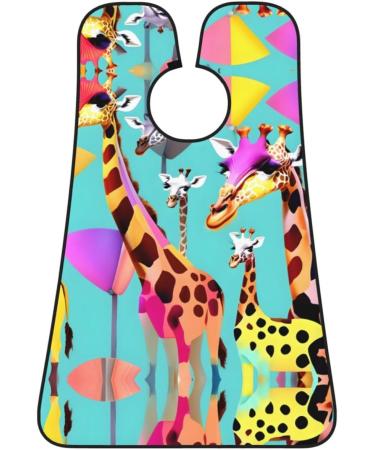 Colorful Giraffe Beard Bib Apron for Men | Hair Catcher & Shaving Cape - Perfect Gift for Beard Lovers - Buy Online on GoSupps.com