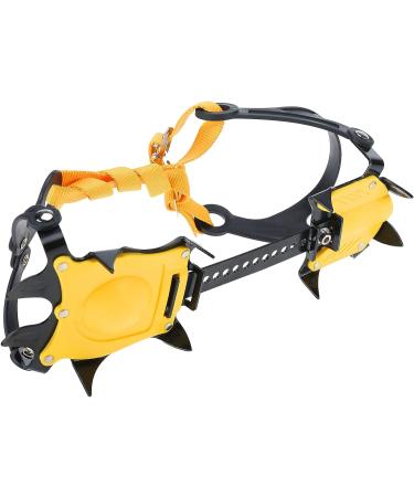 Amarine Made Anti-Slip Ice Crampons for Men Women - 10 Teeth Stainless Steel Snow Grips for Hiking & Climbing - Buy Online on GoSupps.com
