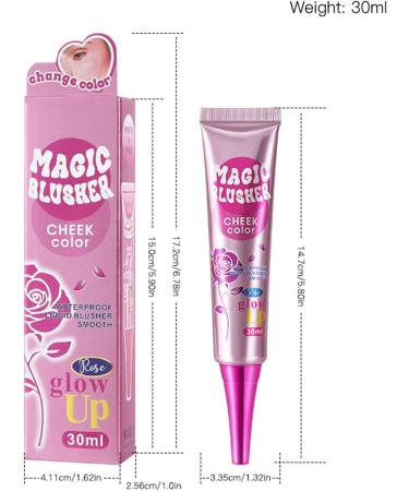  Fmzrbnih Cream blush for mature skin - Waterproof and long-lasting color-changing cream blush with a natural formula | Illuminating face makeup for cheekbones with a sculpting and contouring effect - Buy Online on GoSupps.com