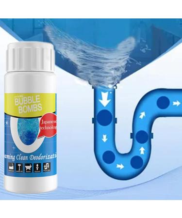 Toilet Pipe Cleaner - Powerful Dredge Powder with High-Density Formula - Toilet Pipe Powder Liquefied Fat Oil Lint Paper Hair Clogging Cleaning Dredge 100g - Buy Online on GoSupps.com