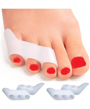 4-Piece Toe Extensor & Hallux Valgus Toe Spreader - Silicone Toe Separator for Overlapping Toes & Bale Protection - Buy Online on GoSupps.com