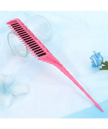 Teasing Comb - 3 Rows of Teeth Tail Comb for Volume and Styling Precision() Pink - Buy Online on GoSupps.com
