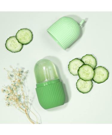 Rose Flower Ice Facial Roller - Reusable Ice Roller for Face & Eyes - Puffiness Reduction, Pore Minimization, Sunburn Repair - LeakProof - Green - Buy Online on GoSupps.com