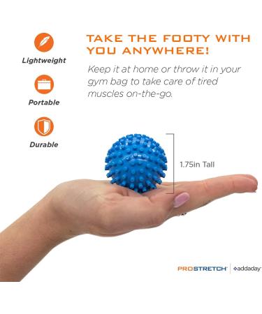 Prostretch Foot Massage Ball Relieve Foot Pain Plantar Fasciitis & Sore Muscles with Structured Spines | International Shipping Available - Buy Online on GoSupps.com