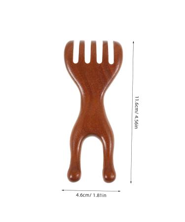 Frcolor Broad Tooth Wooden Comb Scalp Massage Tool for Men | Best Scalp Nursing Comb for Hair Care - Buy Online on GoSupps.com