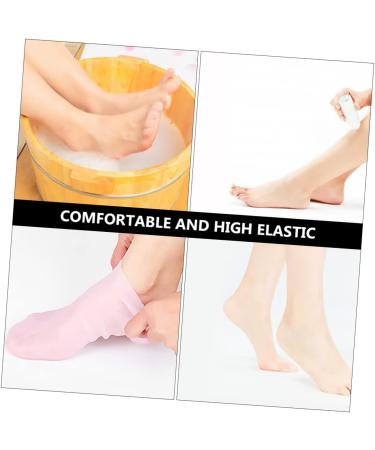 DOITOOL 3 Pairs Sock Feet Moisturizing Protective Spa Stocking Foot Silicone Sole Hard Spa Soften Skin Repair Women s Pads Heel Moisturizer High Sebs Miss Essential Oil Pink Lotion - Buy Online on GoSupps.com