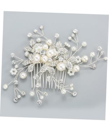minkissy Tiara Bridal Headdress Bridal Hair Comb Women Hairpin Wedding Headpiece European and American Hair Dryer Bride - Buy Online on GoSupps.com