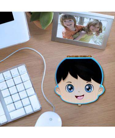 Lvjkes Tooth Box Baby Tooth Box Childrens Wooden Tooth Box Baby Tooth Box Keepsake Save Organizer for Baby Kids Boys and Girls Tooth Storage Box Souvenir Baby Teeth Save Box (Blue/Boy) - Buy Online on GoSupps.com