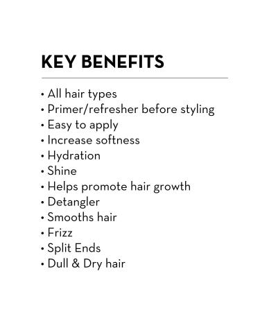 Vernon Fran ois Nourishing Hair Mist 6.3oz - Amino Acid Treatment with Ginseng and Pomegranate Extracts - Hydrating Hair Product for All Hair Types - Buy Online on GoSupps.com