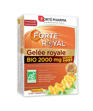 Fort Pharma Organic Royal Jelly 2000mg 20 Phials