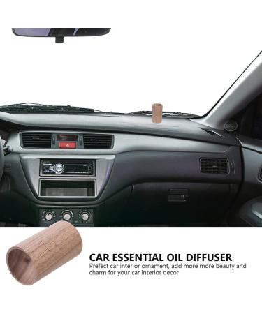 Brown Walnut Small Wood Essential Oil Diffuser - Aromatherapy for Home Office & Car | Shop Eco-Friendly Interior Accessories - Buy Online on GoSupps.com
