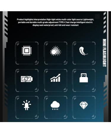 LED Key Chain Light Mini Keychain Flashlight with Clip 6 Gears Rechargeable Small Multi-Use Waterproof Light for Work Car Repair Emergency Black - Buy Online on GoSupps.com